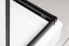 Olga SQ Element 80x90 negru pătrat cabină de duș fără tavă