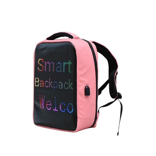 Rucsac inteligent Pixo LED roz