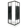 Cabina de dus PICO Black Stripe 70 patrate cu cadita de dus