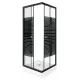 Cabina de dus PICO Black Stripe 70 patrate cu cadita de dus