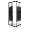 Cabina de dus PICO Black Stripe 90 patrate cu cadita de dus