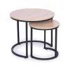 Set masă de cafea cu cadru metalic 2 buc