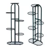 Suport metalic modern pentru flori 6 niveluri, negru