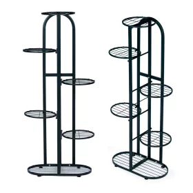 Suport metalic modern pentru flori 6 niveluri, negru