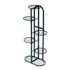 Suport metalic modern pentru flori 6 niveluri, negru