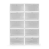 Dulap modular pentru pantofi cu 10 compartimente, plastic
