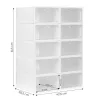 Dulap modular pentru pantofi cu 10 compartimente, plastic