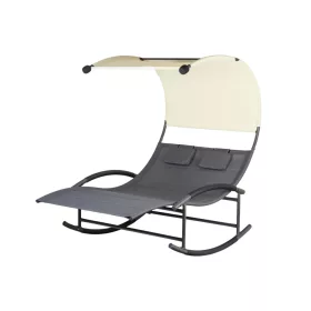 Pat dublu pivotant cu copertină