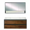 Mobilier complet de baie Porto 120 in culoarea stejarului rustic antracit