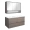 Mobilier complet de baie Porto 120 in culoarea ulmului Rauna