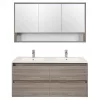 Mobilier complet de baie Porto 120 in culoarea ulmului Rauna