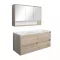 Mobilier complet de baie Porto 120 in culoarea stejarului Sonoma
