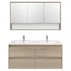 Mobilier complet de baie Porto 120 in culoarea stejarului Sonoma