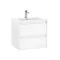 Mobilier de baie Porto 60 inferior cu lavoar alb