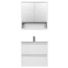 Mobilier complet de baie Porto 60, alb
