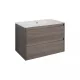 Mobilier de baie inferior Porto 80 cu lavoar in culoarea ulmului rauna