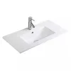 Mobilier de baie inferior Porto 80 cu lavoar in culoarea ulmului rauna