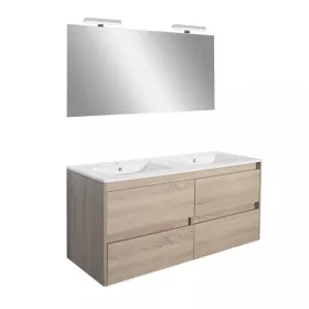 Mobilier complet de baie Porto Prime 120 in culoarea stejarului Sonoma