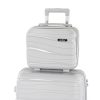 Valiza mica de mana Travelux Voyager cu acoperis rigid 30x16x24 cm gri