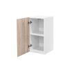 Praktik 30 unitate de perete cu 1 ușă, stejar alb