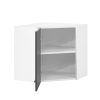 Praktik 60 dulap de colț superior 1 ușă, alb-antracit