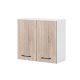 Practică 60 dulap superior 2 uși, stejar alb-sonoma
