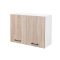 Practică 80 dulap superior 2 uși, stejar alb-sonoma