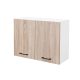Practică 80 dulap superior 2 uși, stejar alb-sonoma