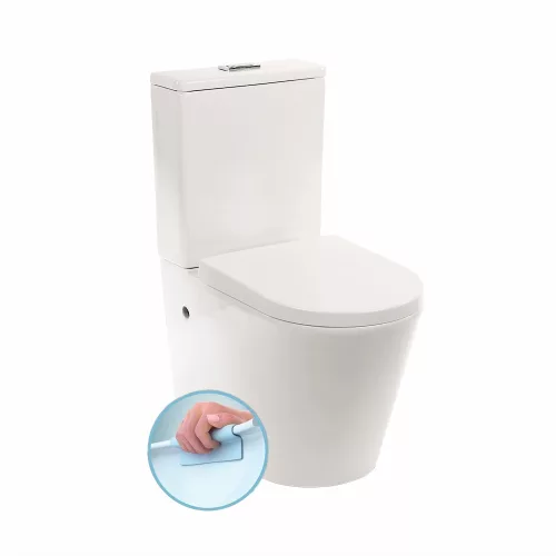 Combinatie WC Paulo fara margine cu evacuare inferioara/posterioara