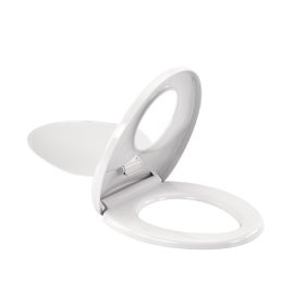 Capac de toaleta Rion Soft Close 2 in 1 cu reductor, plastic, alb