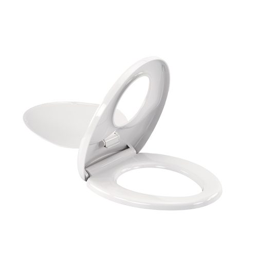 Capac de toaleta Rion Soft Close 2 in 1 cu reductor, plastic, alb