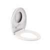 Capac de toaleta Rion Soft Close 2 in 1 cu reductor, plastic, alb