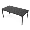 Masă de grădină extensibilă 180-240 cm pentru 12 persoane, gri