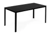 Masă de grădină cu 6 locuri 156x78 cm polywood negru