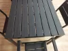 Masă de grădină cu 6 locuri 156x78 cm polywood negru
