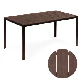 Masă de grădină cu 6 locuri 156x78 cm polywood maro
