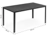Masă de grădină cu 6 locuri 156x78 cm polywood gri