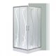 Cabina de dus patrata Spirit BAMBOO 90x90, cu cadita de dus acrilica armata