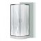 Cabina de dus curbata Spirit BAMBOO 90x90x194 cm, cu cadita de dus din acril armat