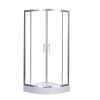 Cabina de dus curbata Spirit Clear 80x80x194 cm cu cadita de dus