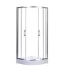 Cabina de dus curbata Spirit Clear 80x80x194 cm cu cadita de dus