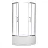 Cabina de dus curbata Spirit Deep 90x90 cm cu cadita adanca