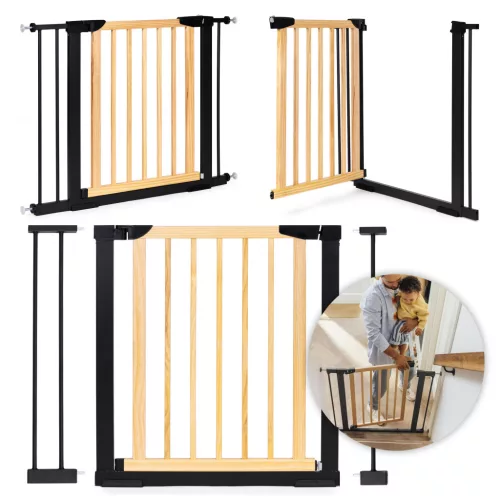 Șină de siguranță pentru scări și uși 74-100 cm din metal și lemn