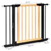 Șină de siguranță pentru scări și uși 74-100 cm din metal și lemn
