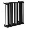 Balustradă de siguranță 5 panouri 60 cm metal negru