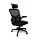 Scaun de birou ergonomic Flexo, pivotant, negru, cu suport lombar