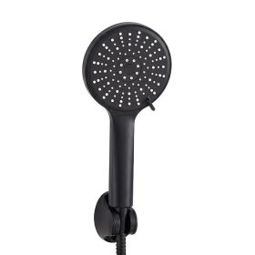   Duș de mână Lili cu 5 funcții și suport pentru furtun negru