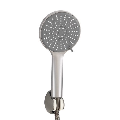 Duș de mână Lili cu 5 funcții și suport pentru furtun gri