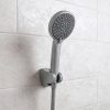 Duș de mână Lili cu 5 funcții și suport pentru furtun gri