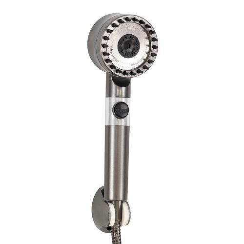 Duș de mână Kori cu 3 funcții și suport pentru furtun gri